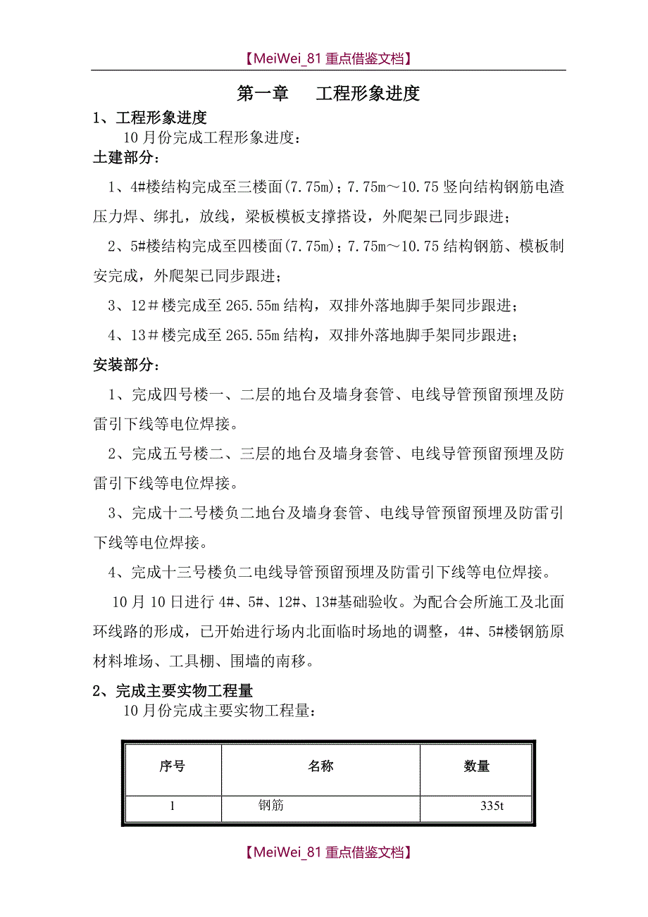 【9A文】月进度计划范本_第2页