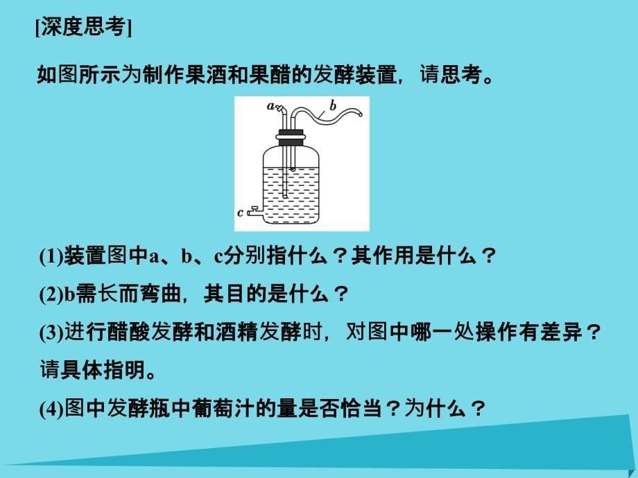 （全国通用）高考生物一轮复习_生物技术实践 第38讲 传统发酵技术在食品加工中的应用课件 新人教版选修1_第5页