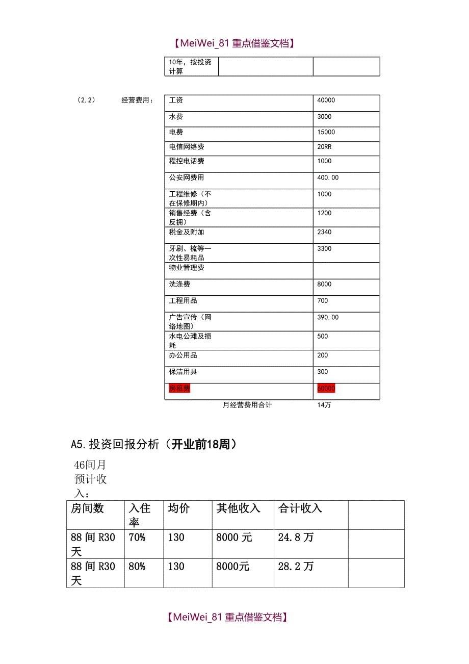 【9A文】最新酒店筹备计划_第5页