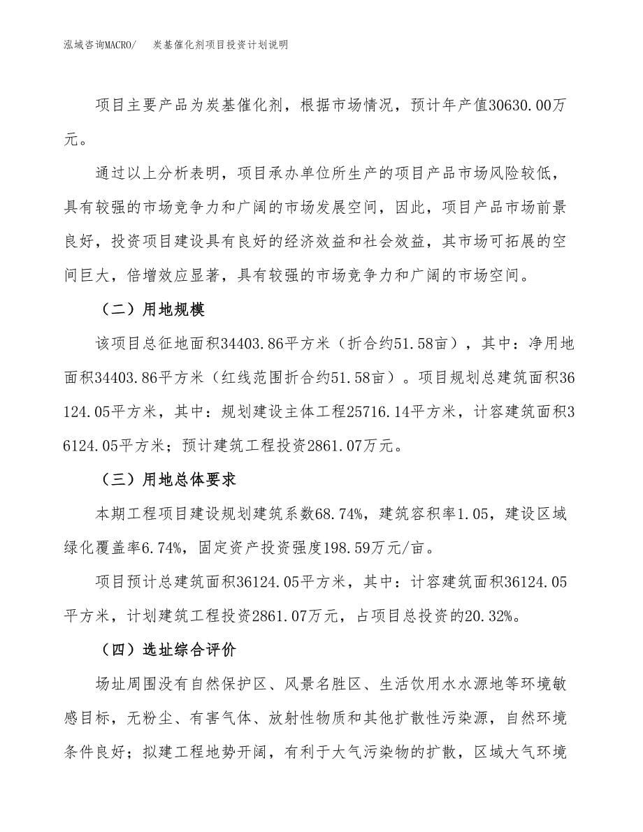 炭基催化剂项目投资计划说明.docx_第5页