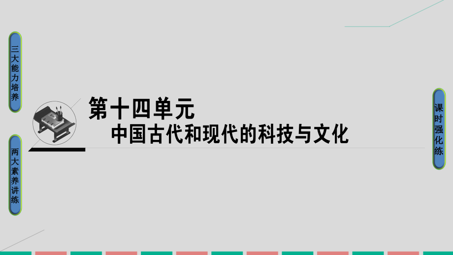 高考历史一轮复习_第十四单元 中国古代和现代的科技与文化 第29讲 古代中国的科学技术与文学艺术课件 岳麓版_第1页