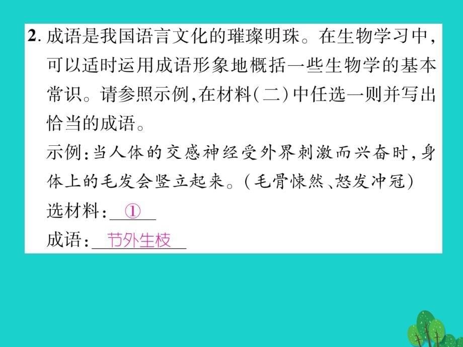 （贵阳专版）九年级语文上册_第六单元 双休作业（十一）课件 （新版）新人教版_第5页