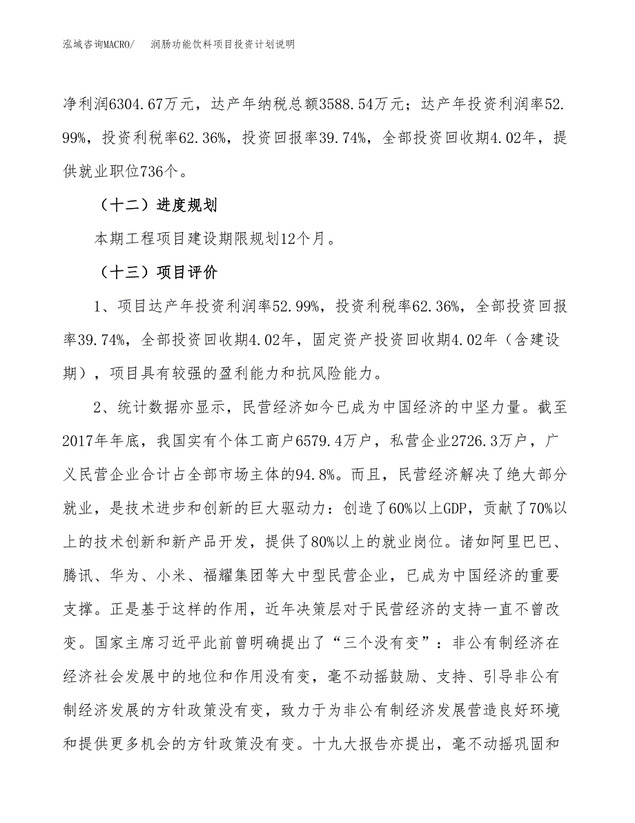 润肠功能饮料项目投资计划说明.doc_第4页