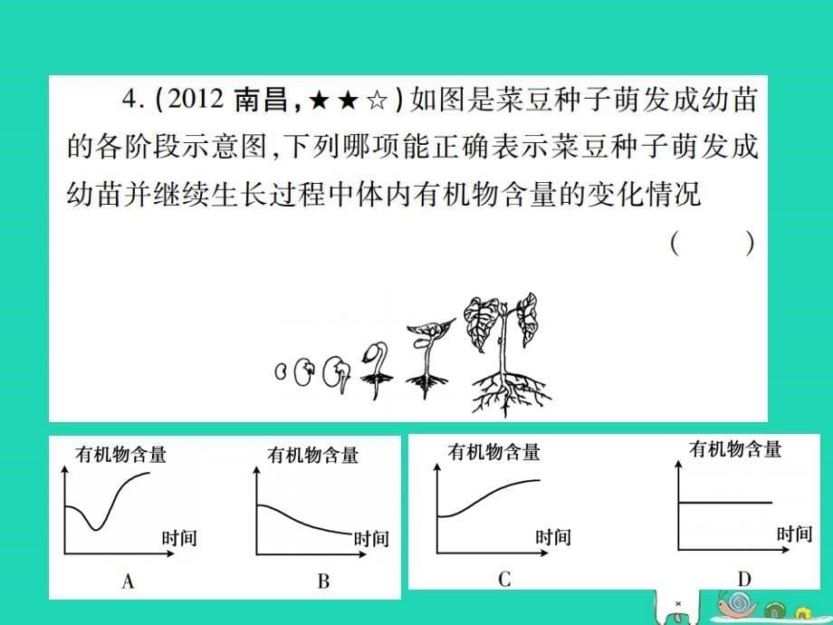 （江西专版）2019年中考生物总复习_四 生物圈中的绿色植物（绿色开花植物的一生）教材整理课件_第5页