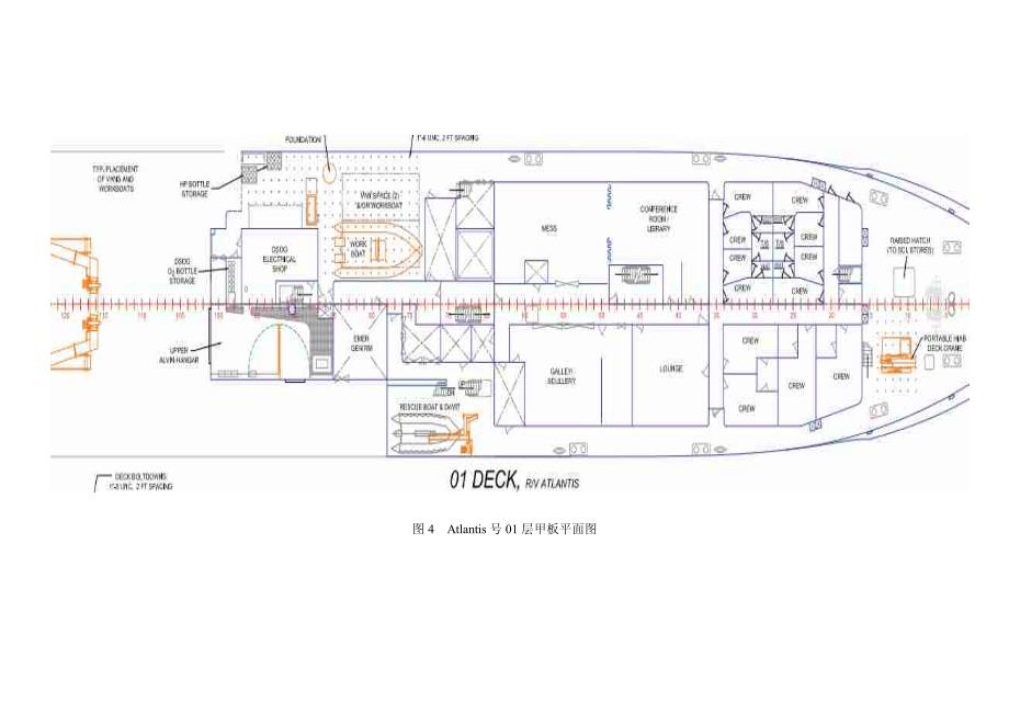 atlantis号海洋科学考察船的结构及设备布置_第4页