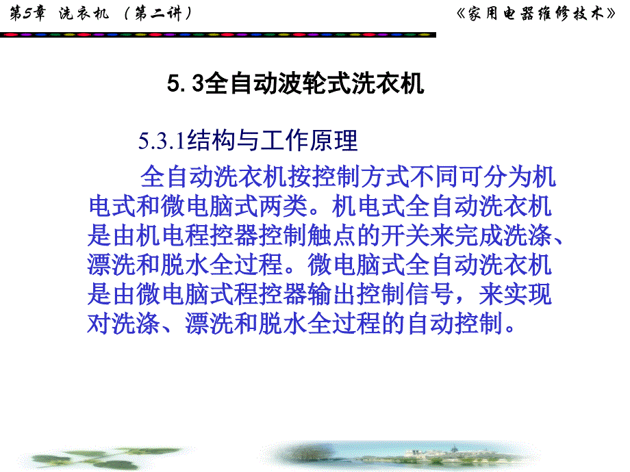 全自动波轮式洗衣机解析_第1页