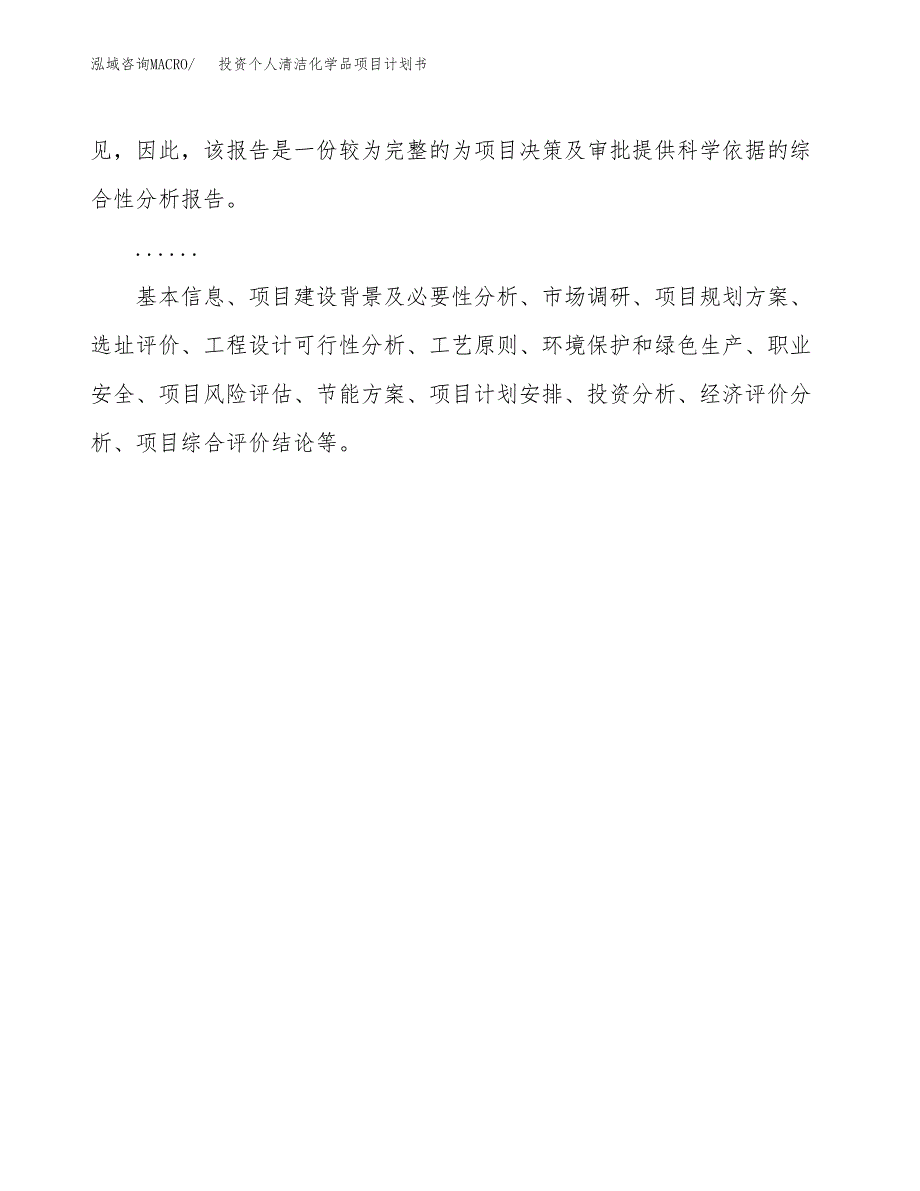 投资个人清洁化学品项目计划书方案.docx_第2页