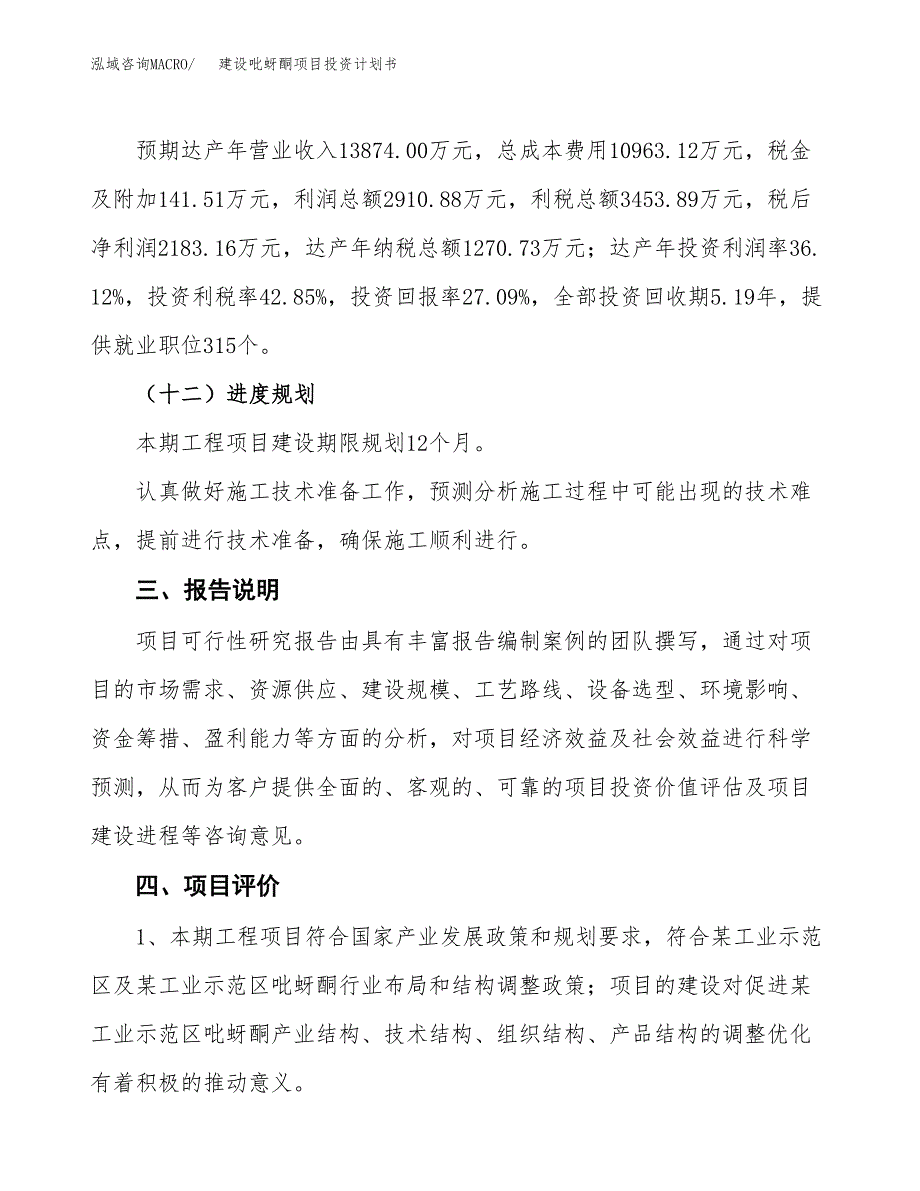 建设吡蚜酮项目投资计划书方案.docx_第4页