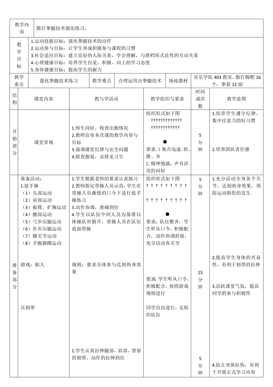 散打教学教案_第1页