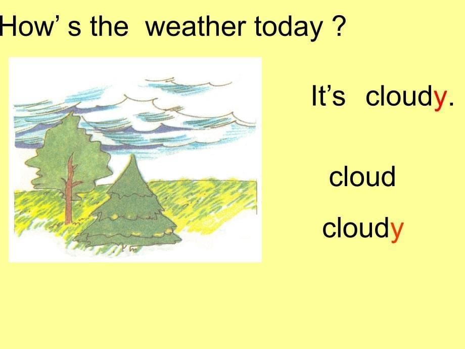 lesson-11-how's-the-weather-today(四年级下册英语冀教版)_第5页