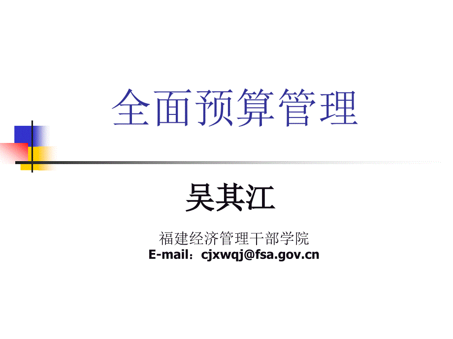 全面预算管理体系的术语_第1页