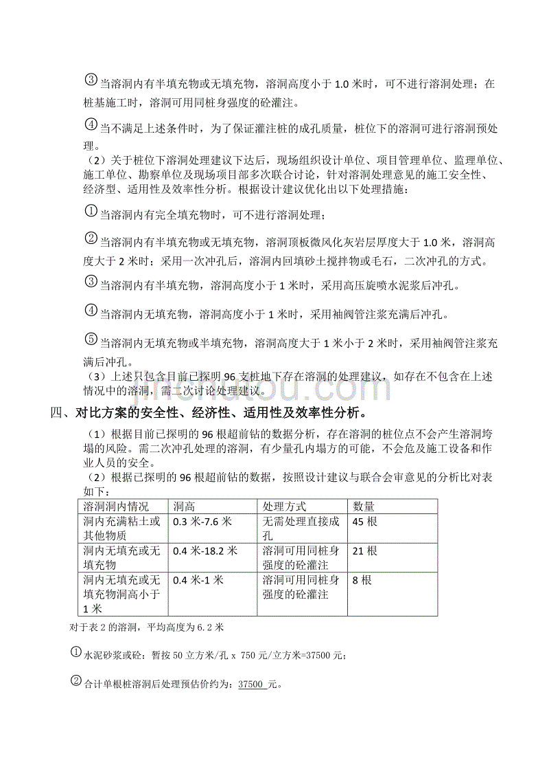 关于溶洞处理的技术措施分析_第2页