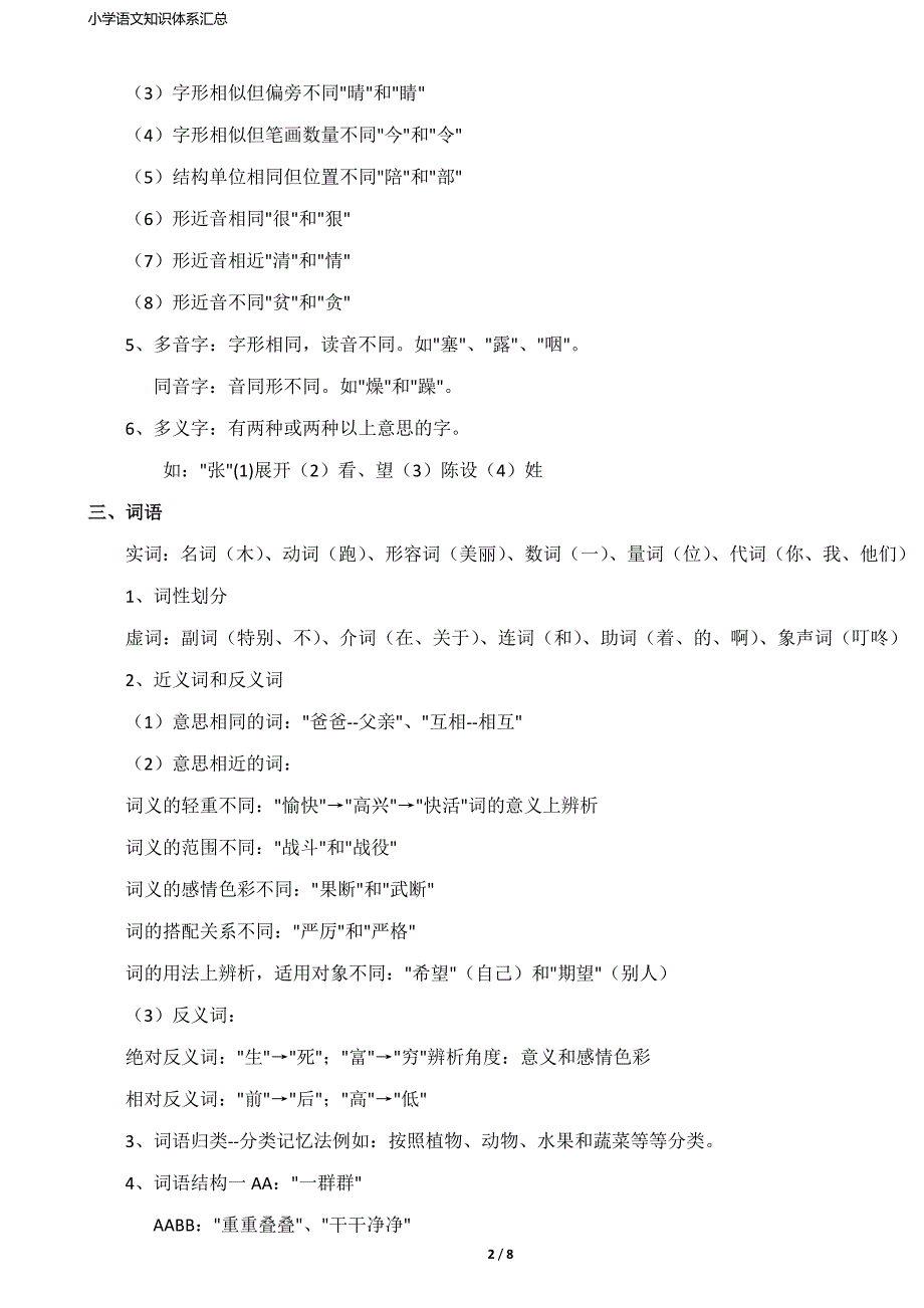 小升初必备资料(语文)1知识体系总汇_第2页