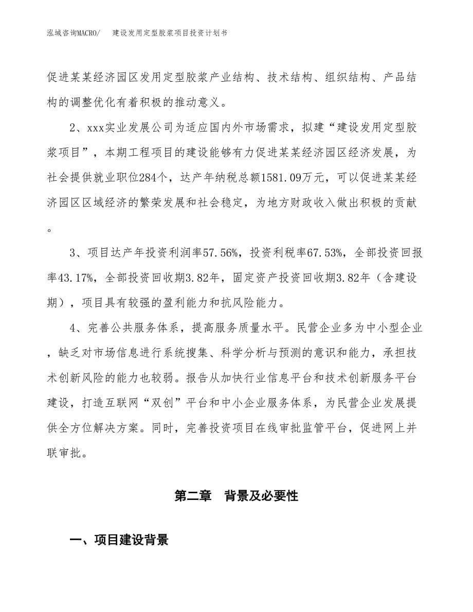 建设发用定型胶浆项目投资计划书方案.docx_第5页