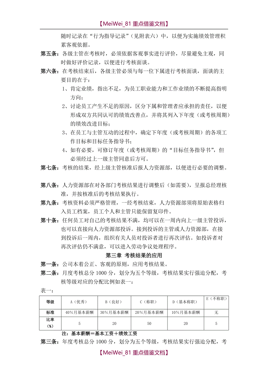 【7A文】华为公司绩效管理制度_第4页