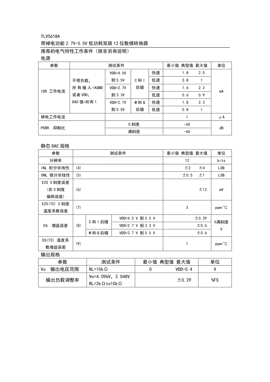tlv5618中文数据手册_第4页