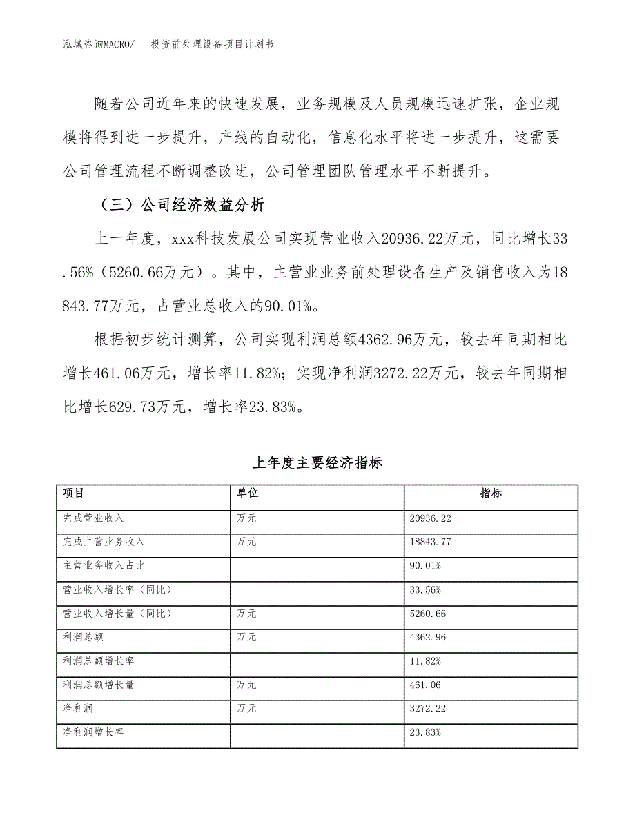 投资前处理设备项目计划书方案.docx_第4页