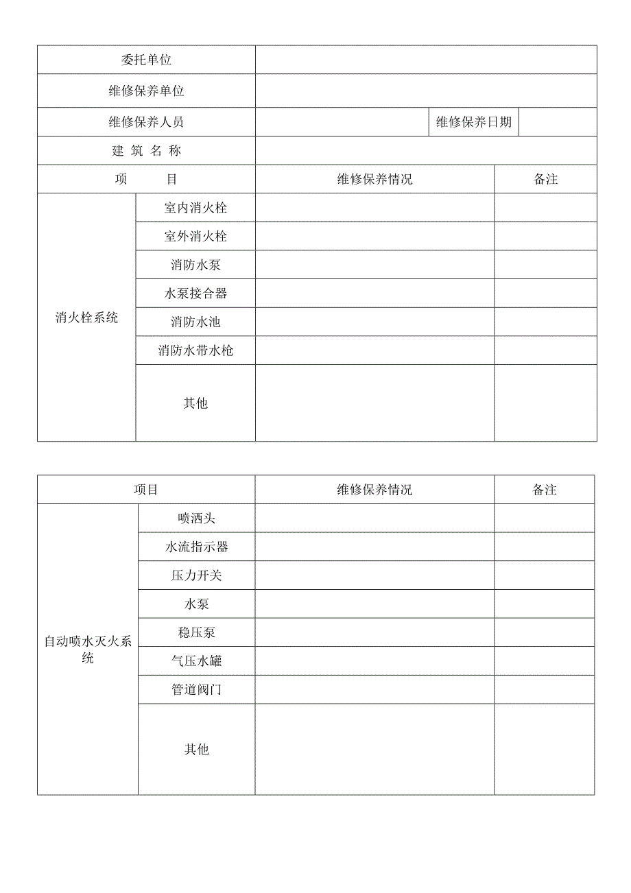 维保记录表(样板)_第2页