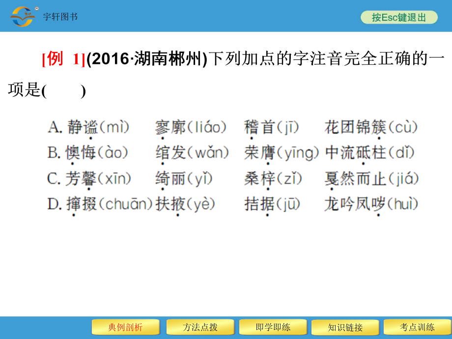 2017年中考备战策略人教版语文专题一-字音和字形_第4页