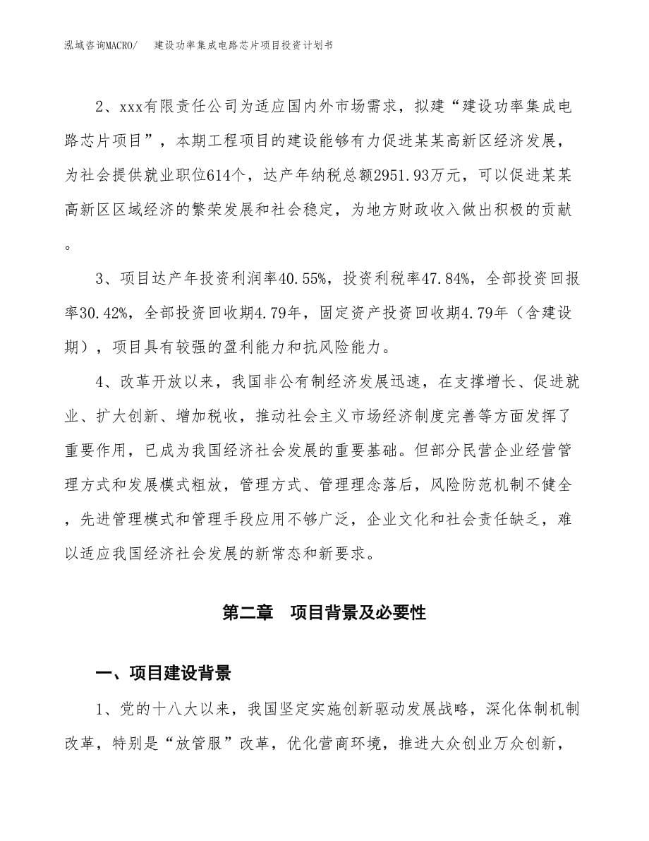 建设功率集成电路芯片项目投资计划书方案.docx_第5页