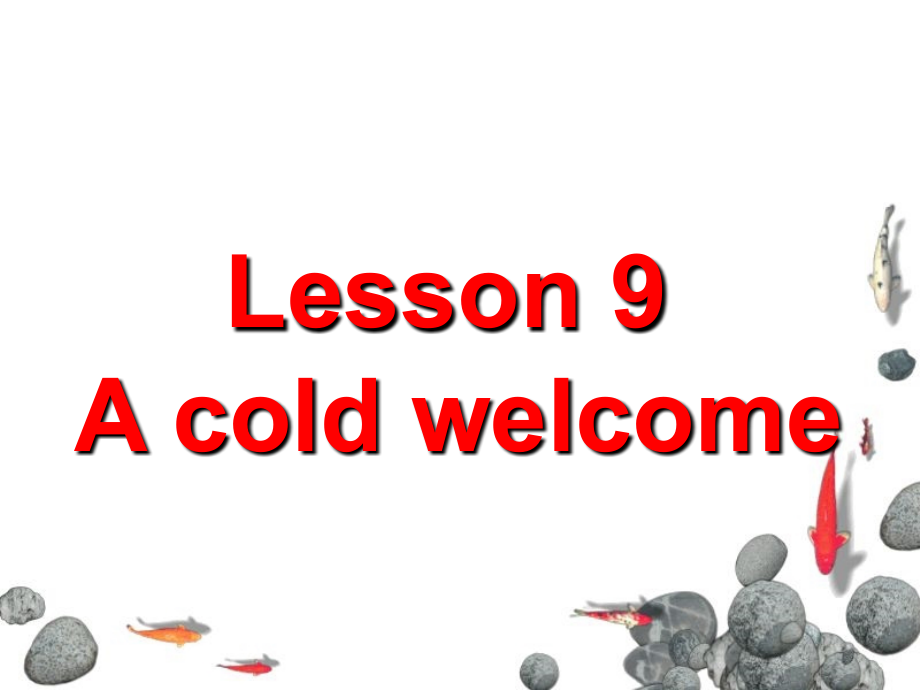 lesson9 a  cold welcome 新概念二册_第1页