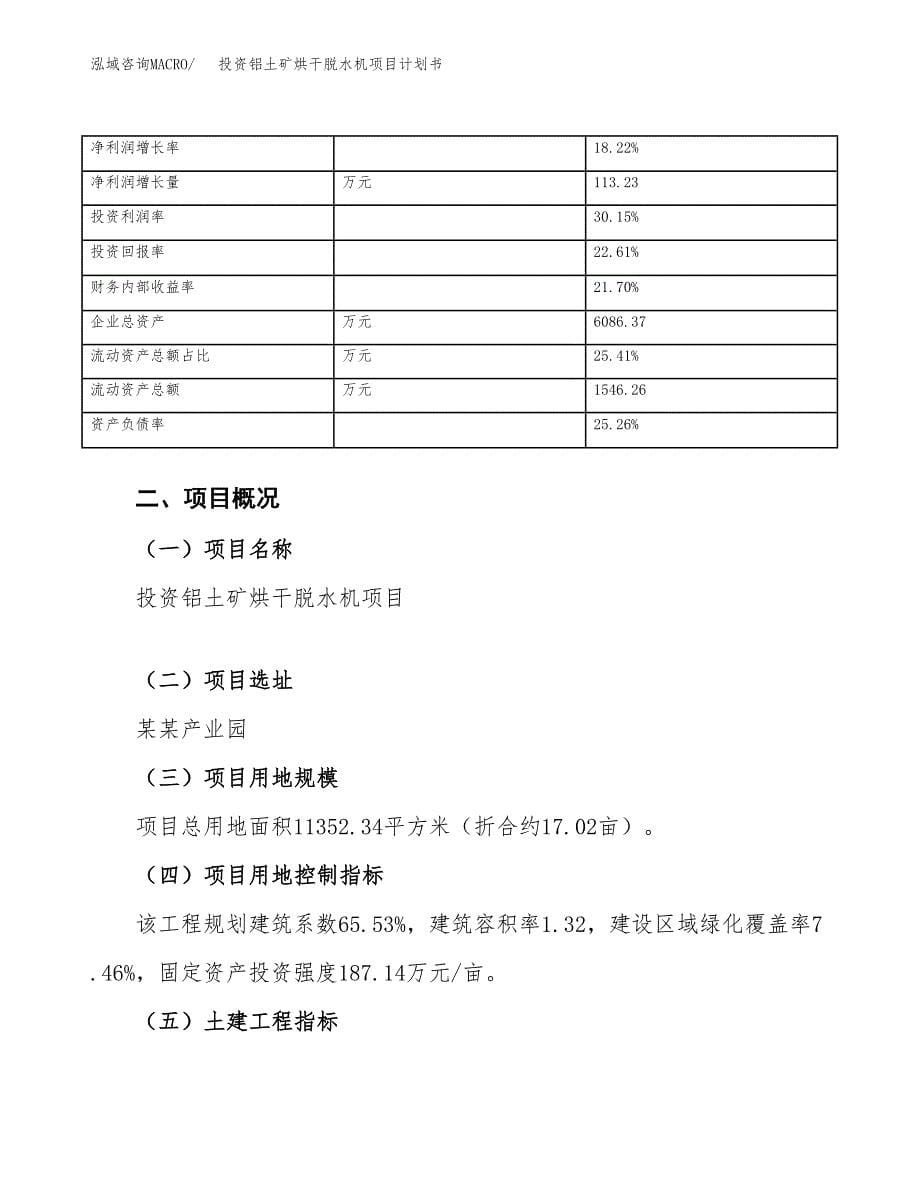 投资铝土矿烘干脱水机项目计划书方案.docx_第5页