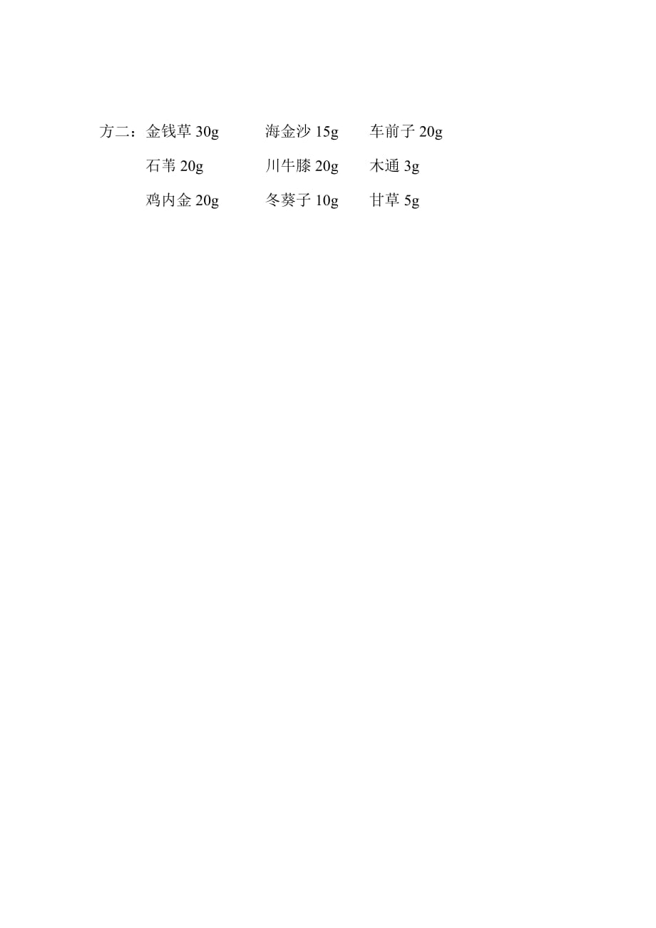 结石中药方_第3页