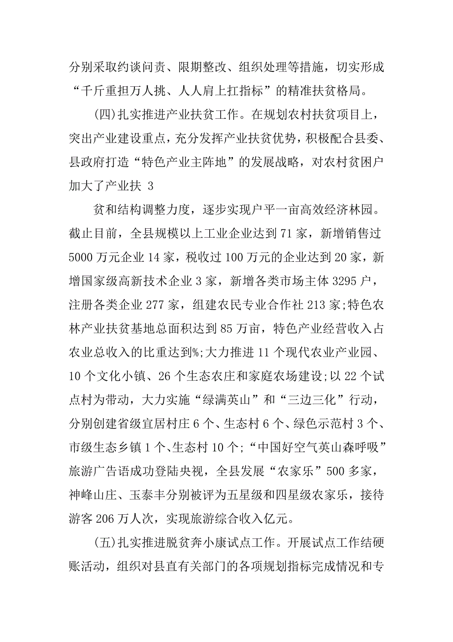 xx村级精准扶贫总结_第4页