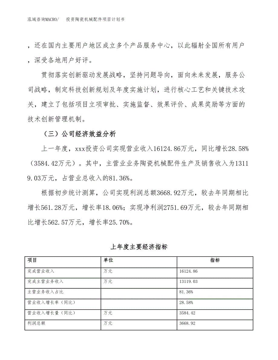 投资陶瓷机械配件项目计划书方案.docx_第4页