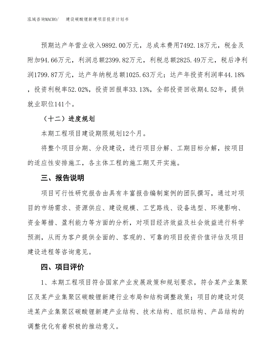 建设碳酸锂新建项目投资计划书方案.docx_第4页