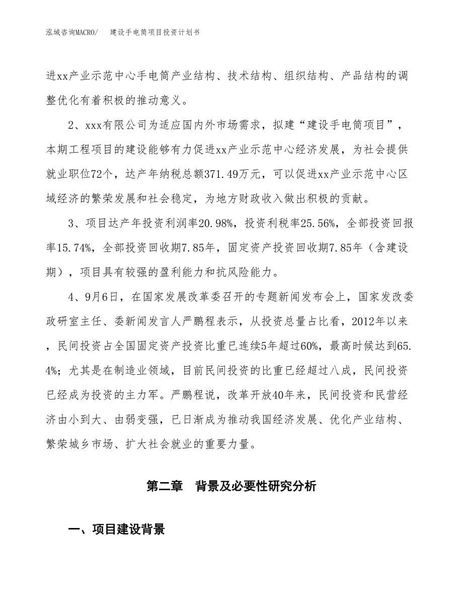 建设手电筒项目投资计划书方案.docx_第5页