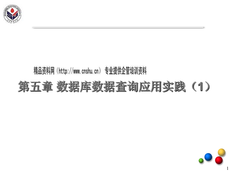 数据库数据查询应用实践资料大全_第1页