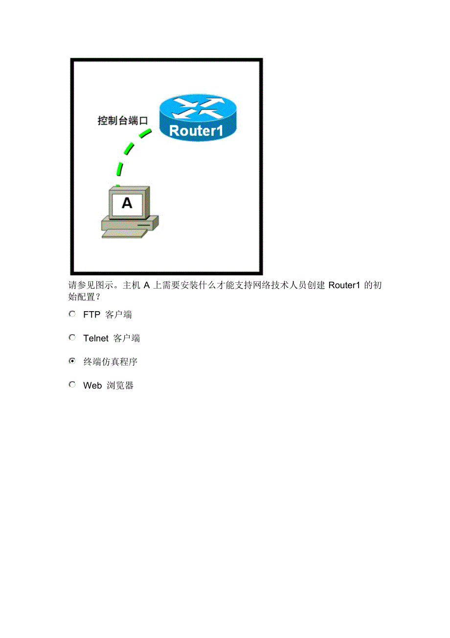 思科第一学期期末考试最新答案ccna1_第4页