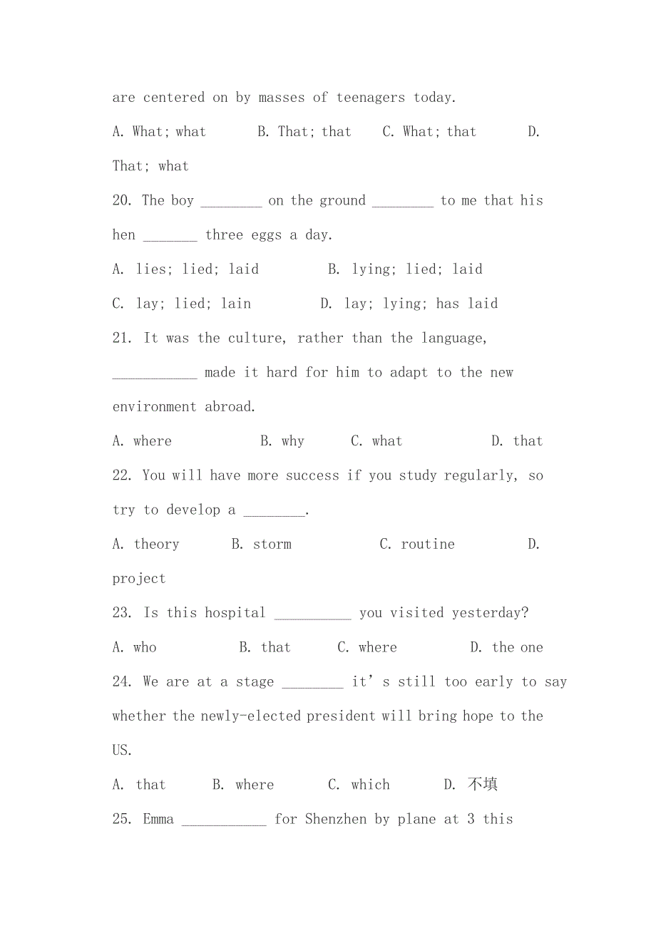 高一英语上学期期中试卷（含答案）和高考满分作文：共享单车照出的种种怪象（10）_第4页