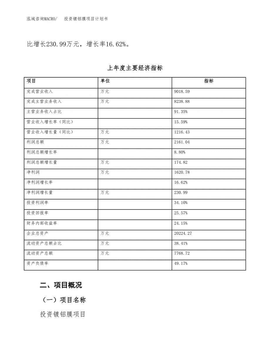 投资镀铝膜项目计划书方案.docx_第4页