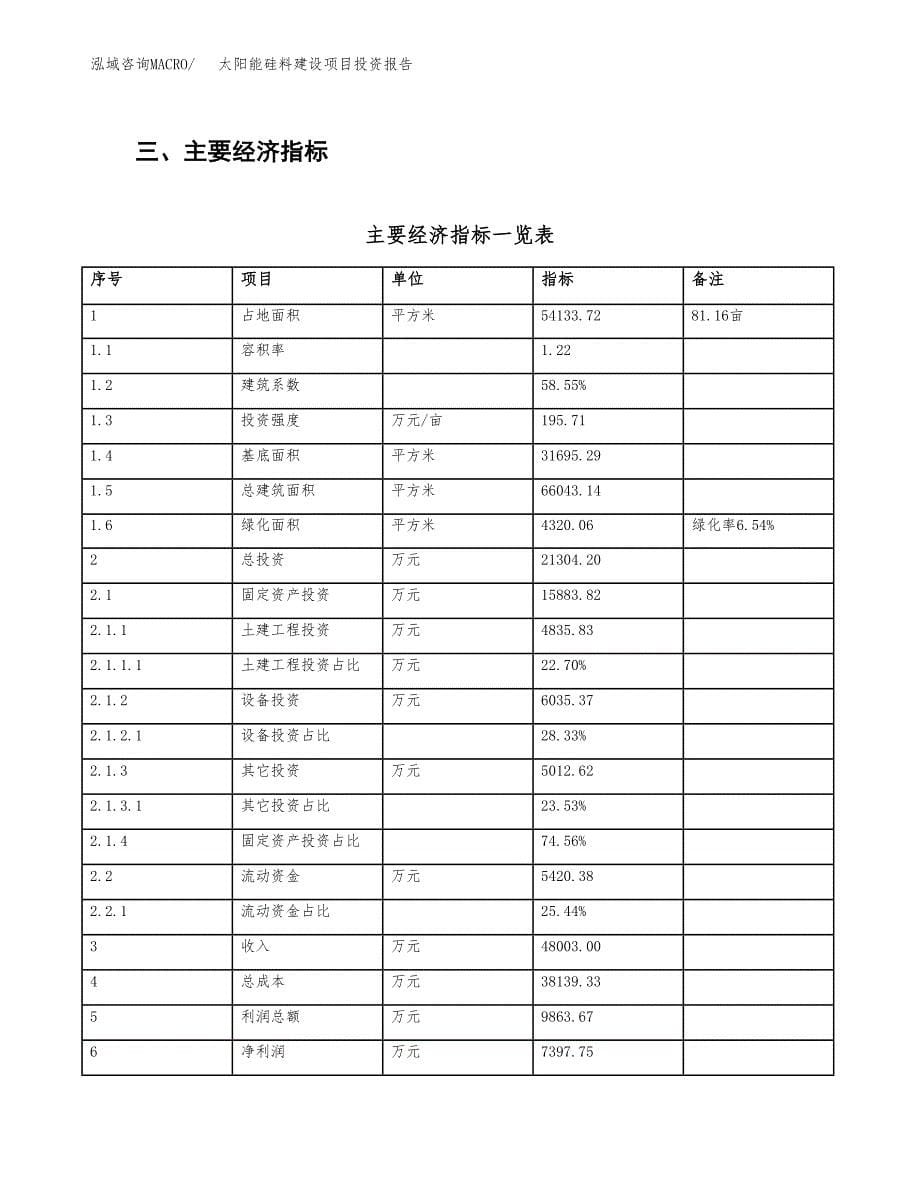 太阳能硅料建设项目投资报告.docx_第5页