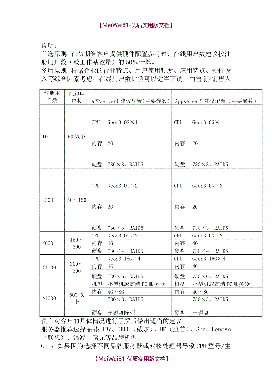 【7A文】服务器配置方案_第2页