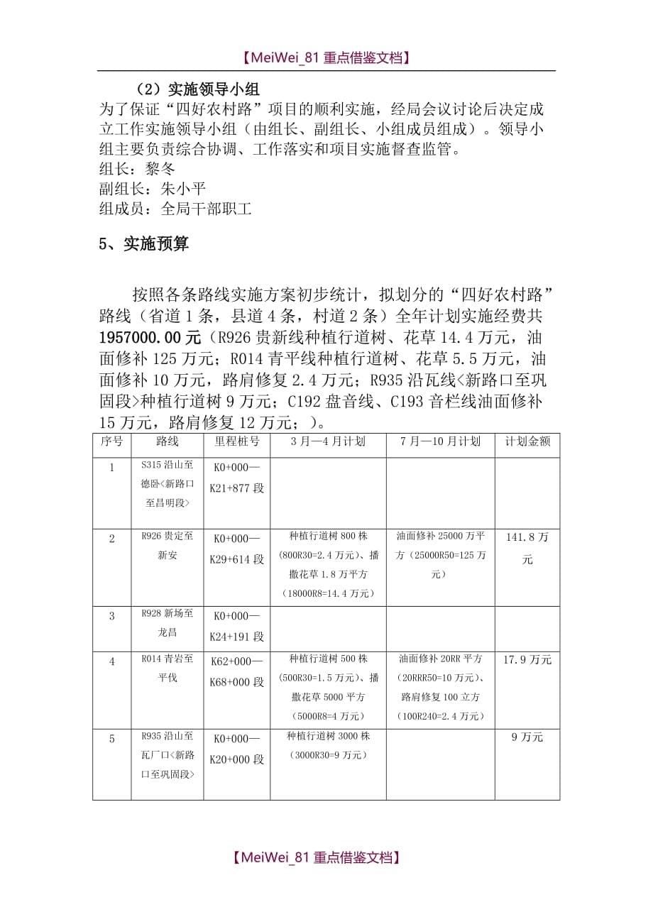 【9A文】四好农村路方案_第5页