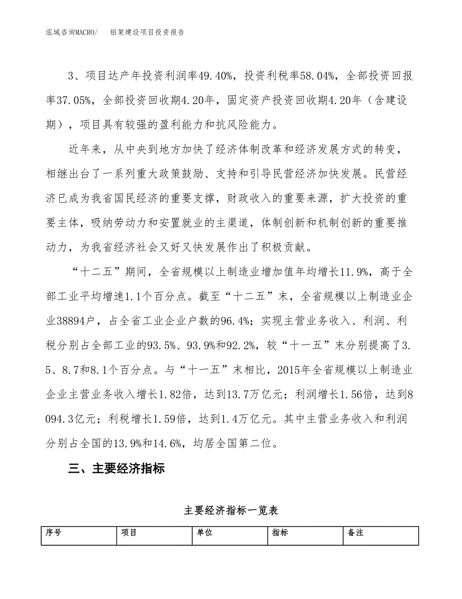 铝架建设项目投资报告.docx_第4页