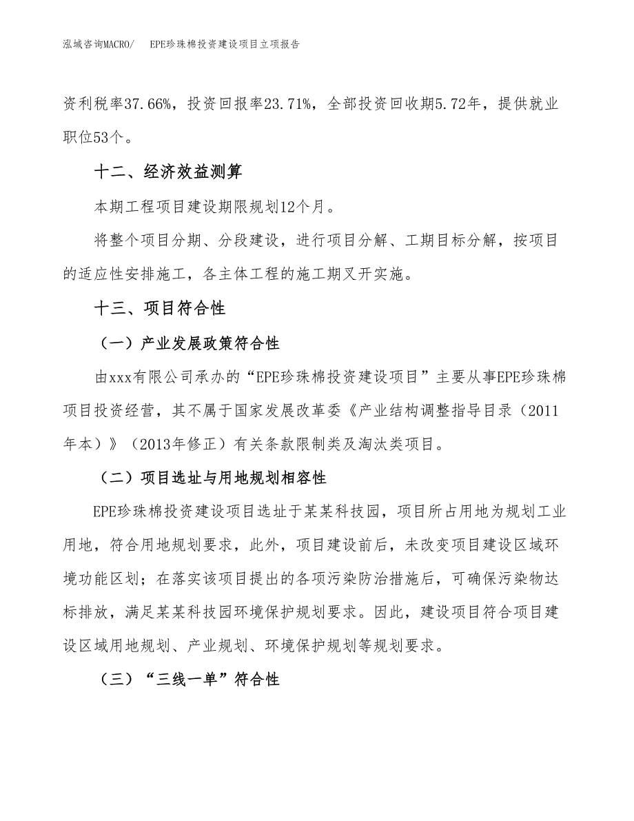 EPE珍珠棉投资建设项目立项报告(规划申请).docx_第5页