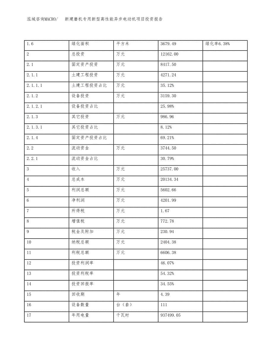 新建磨机专用新型高性能异步电动机项目投资报告(项目申请).docx_第5页