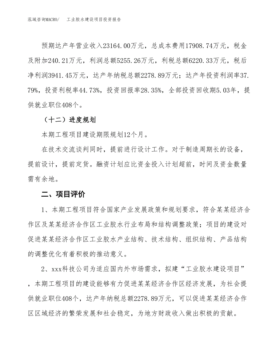 工业胶水建设项目投资报告.docx_第3页