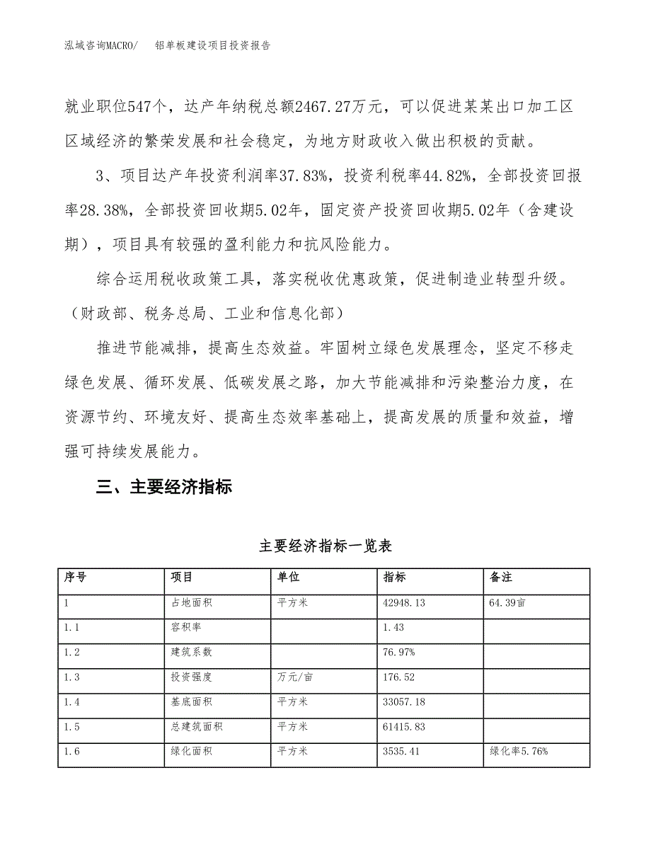 铝单板建设项目投资报告.docx_第4页