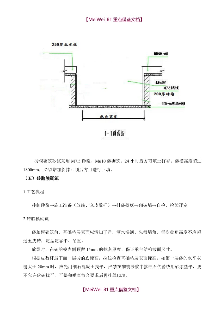 【AAA】砖胎膜施工方案(全)_第3页