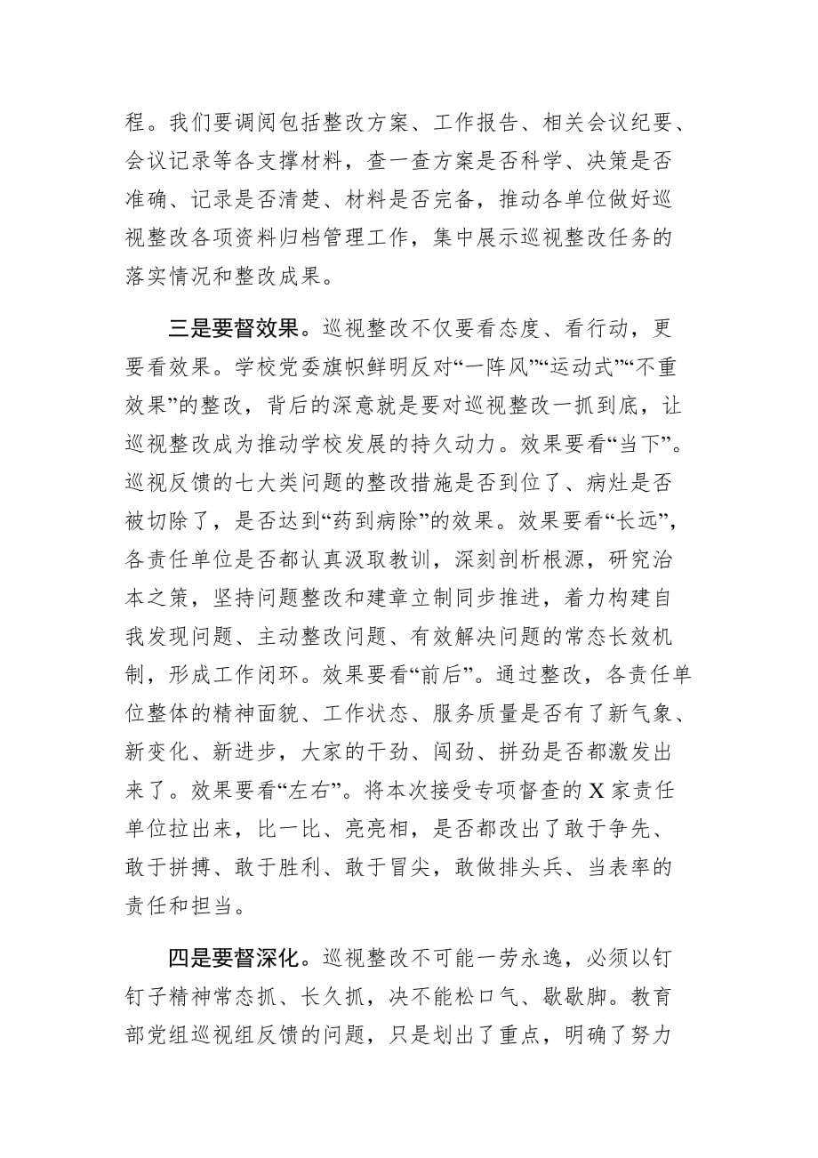 在巡视整改落实情况督查及回头看工作动员会上的讲话_第3页