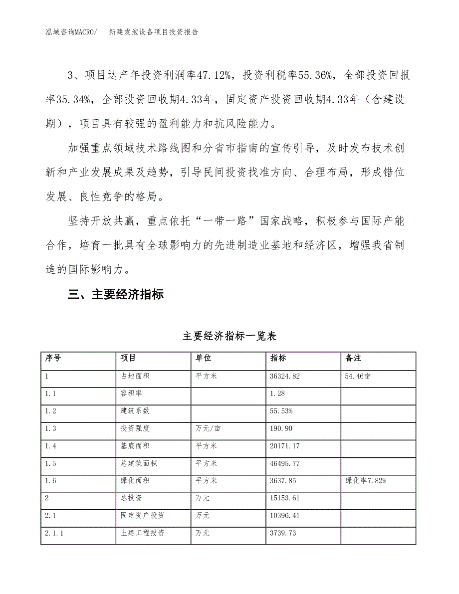 新建发泡设备项目投资报告(项目申请).docx_第4页