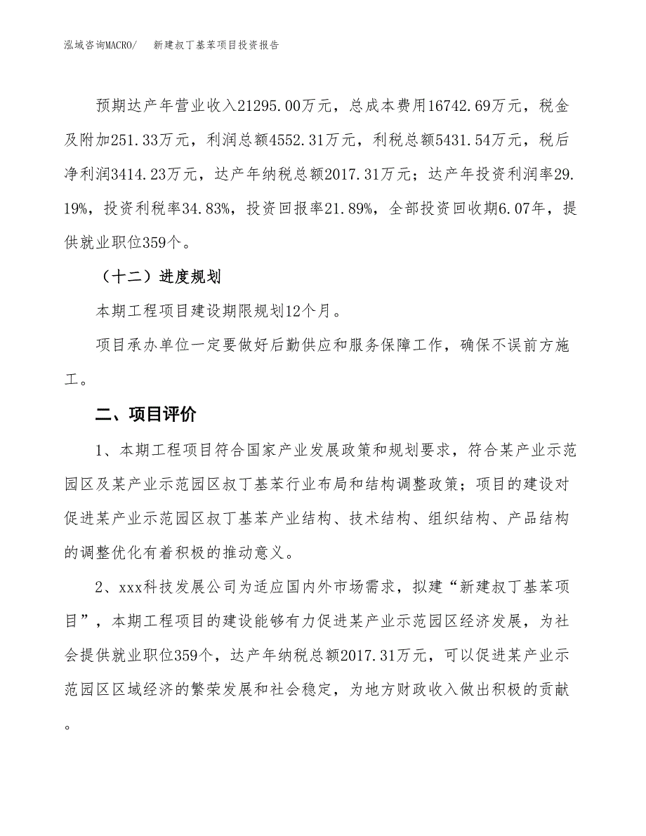 新建叔丁基苯项目投资报告(项目申请).docx_第3页