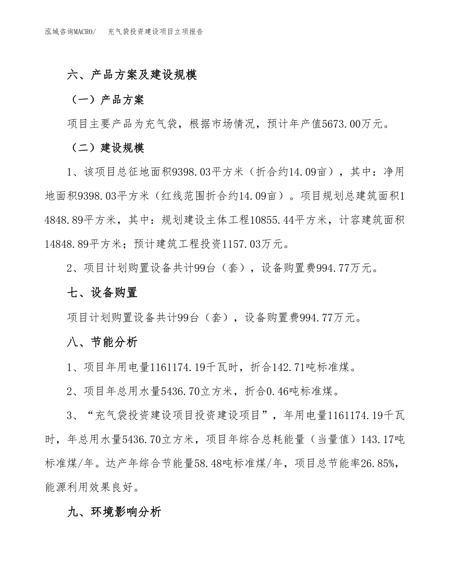 充气袋投资建设项目立项报告(规划申请).docx_第4页