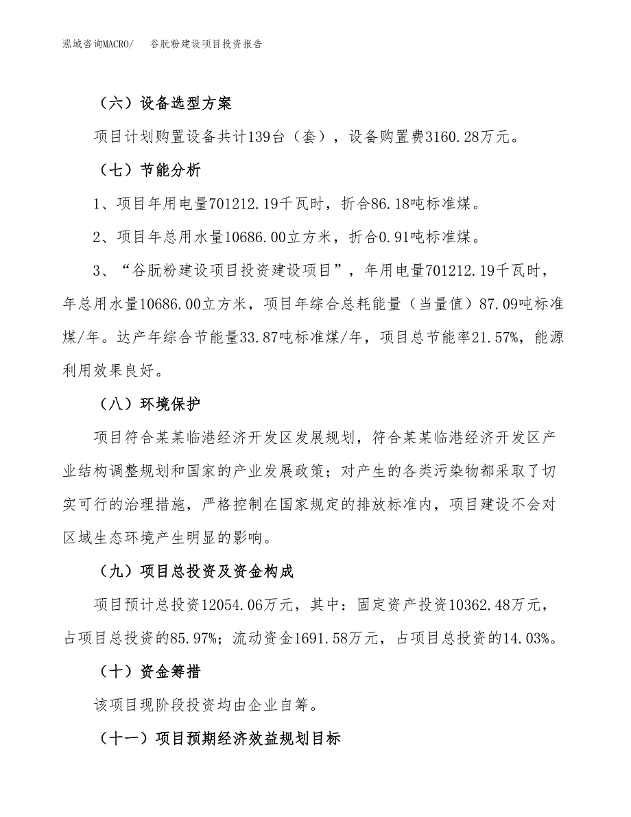 谷朊粉建设项目投资报告.docx_第2页