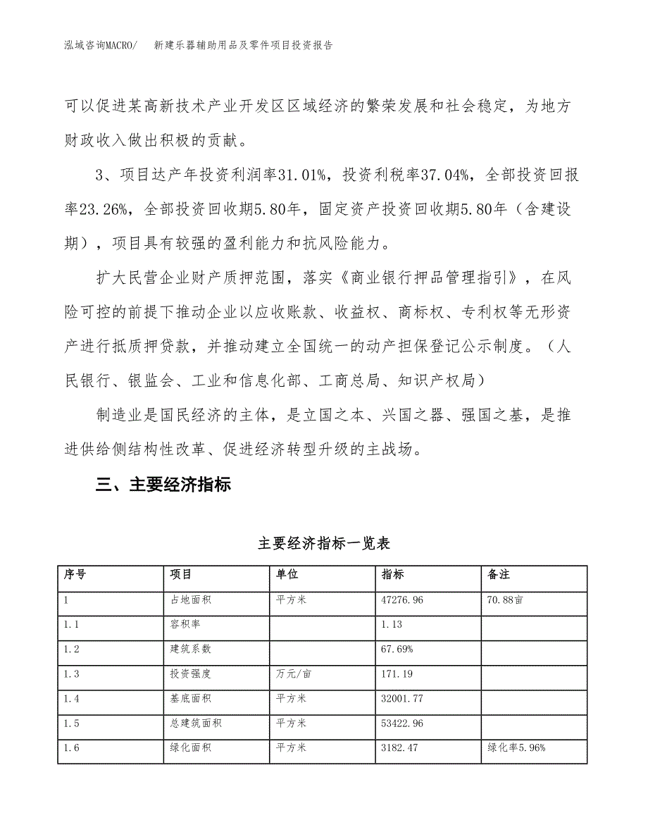 新建乐器辅助用品及零件项目投资报告(项目申请).docx_第4页